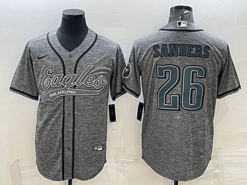 Miles Sanders Philadelphia Eagles grey jersey