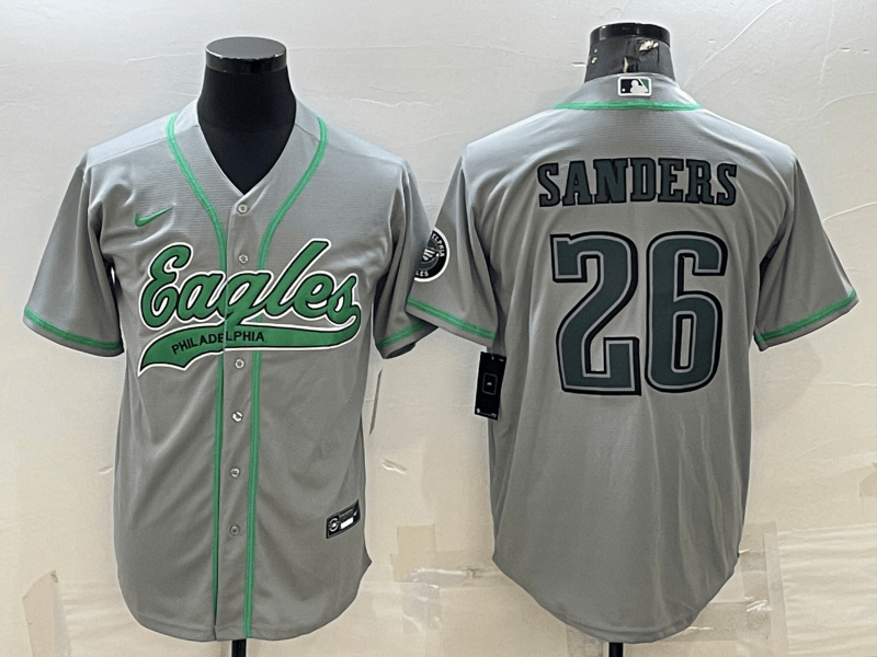Miles Sanders Philadelphia Eagles grey jersey