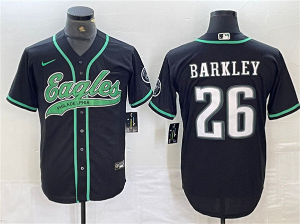 Saquon Barkley Philadelphia Eagles black jersey