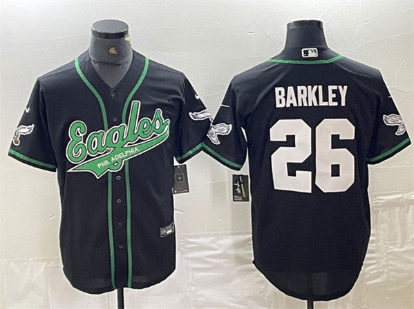 Saquon Barkley Philadelphia Eagles black jersey
