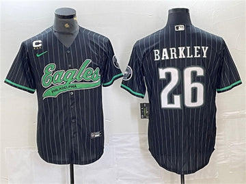 Saquon Barkley Philadelphia Eagles black jersey
