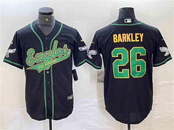 Saquon Barkley Philadelphia Eagles black jersey