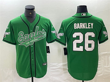 Saquon Barkley Philadelphia Eagles green jersey