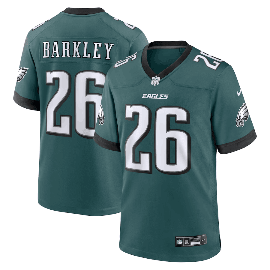 Saquon Barkley Philadelphia Eagles green Game jersey