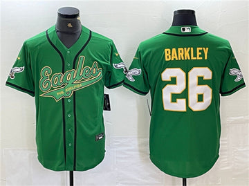 Saquon Barkley Philadelphia Eagles green jersey