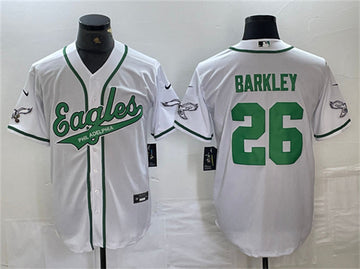 Saquon Barkley Philadelphia Eagles white jersey