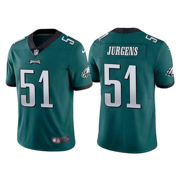 Cameron Jurgens Philadelphia Eagles green Vapor jersey