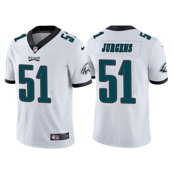 Cameron Jurgens Philadelphia Eagles white Vapor jersey