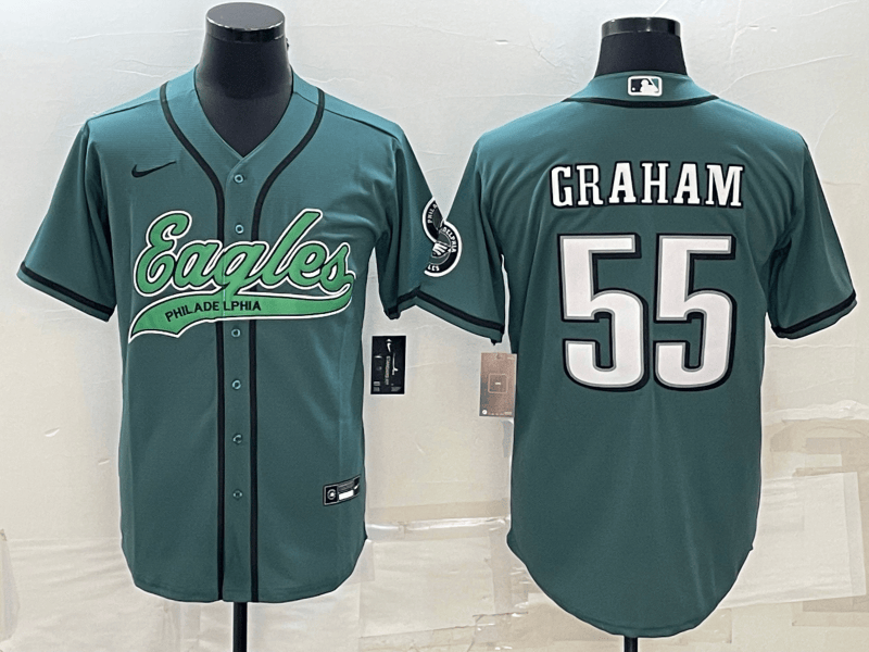 Brandon Graham Philadelphia Eagles green jersey