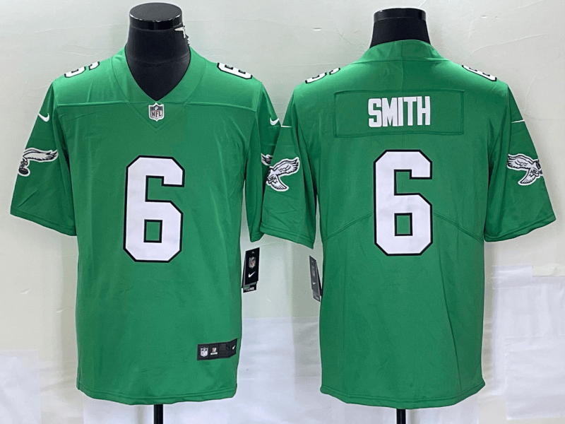 DeVonta Smith Philadelphia Eagles green jersey