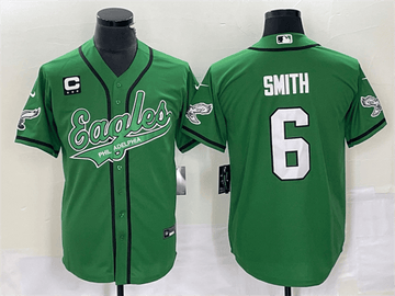 DeVonta Smith Philadelphia Eagles green jersey