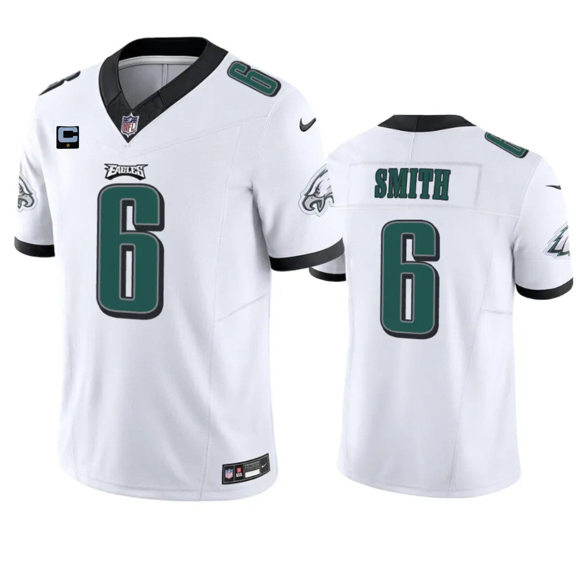 DeVonta Smith Philadelphia Eagles white Vapor jersey