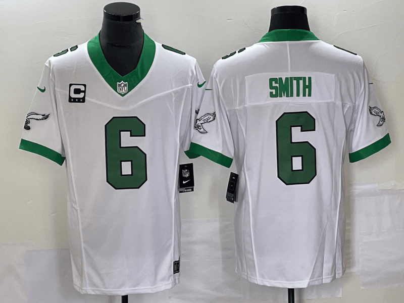DeVonta Smith Philadelphia Eagles white Vapor jersey