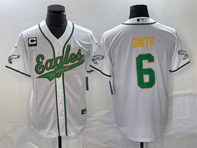 DeVonta Smith Philadelphia Eagles white jersey
