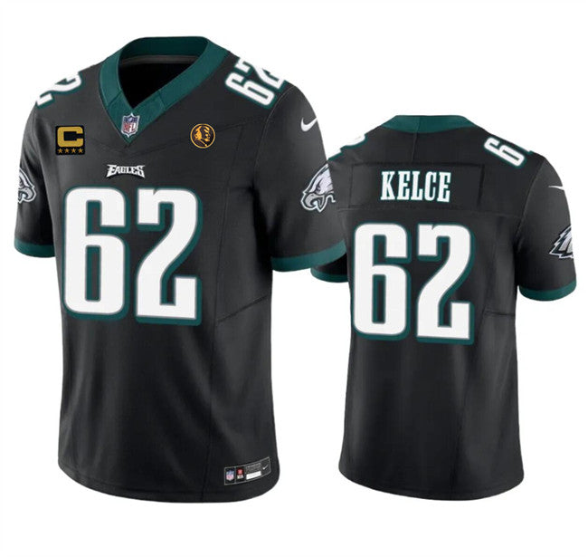 Jason Kelce Philadelphia Eagles black Vapor jersey