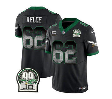Jason Kelce Philadelphia Eagles black Vapor jersey