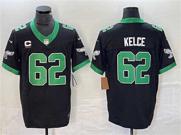 Jason Kelce Philadelphia Eagles black Vapor jersey