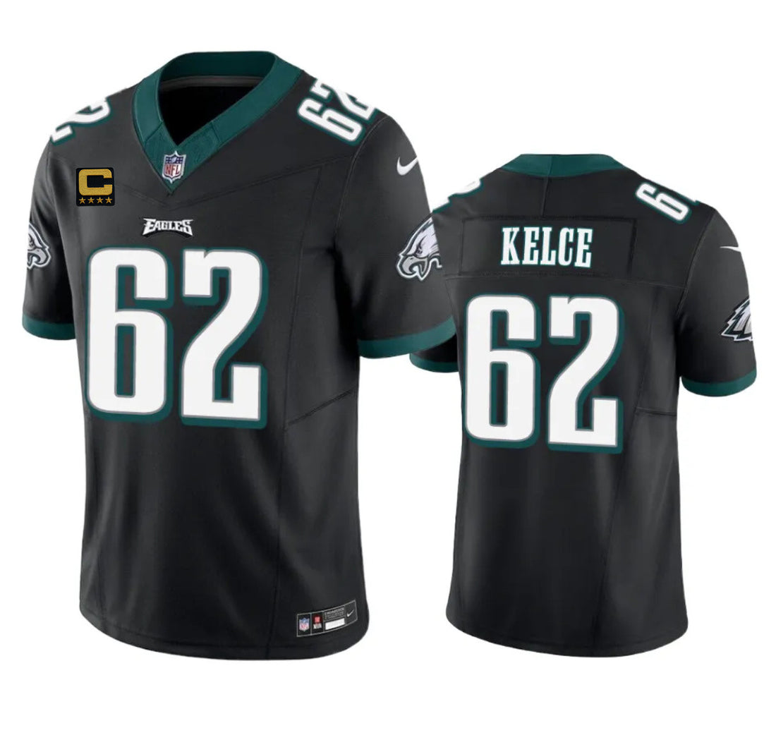 Jason Kelce Philadelphia Eagles black Vapor jersey