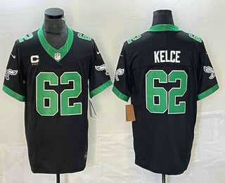 Jason Kelce Philadelphia Eagles black FUSE jersey