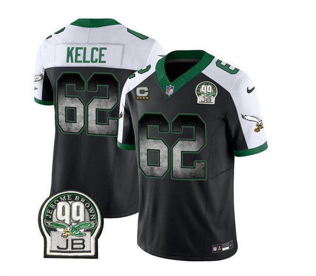 Jason Kelce Philadelphia Eagles black Vapor jersey