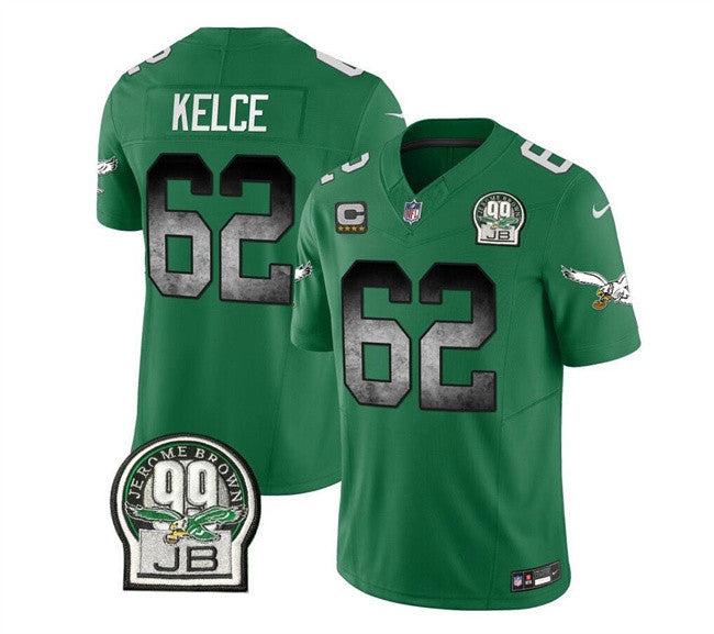 Jason Kelce Philadelphia Eagles green Vapor jersey