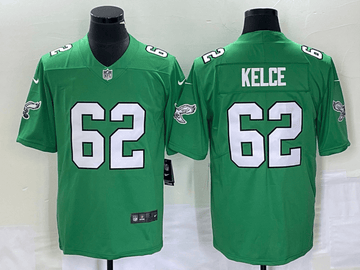Jason Kelce Philadelphia Eagles green Vapor jersey