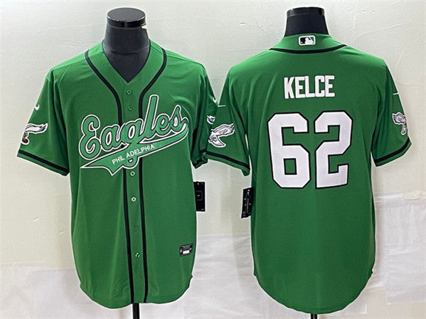 Jason Kelce Philadelphia Eagles green jersey