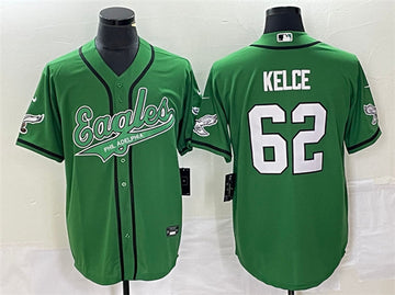 Jason Kelce Philadelphia Eagles green jersey