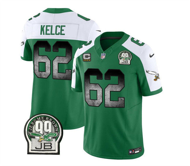 Jason Kelce Philadelphia Eagles green Vapor jersey