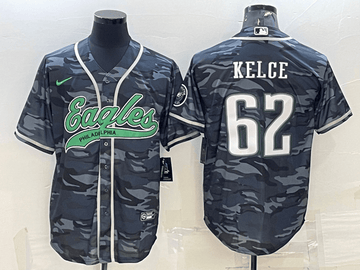 Jason Kelce Philadelphia Eagles grey Camo jersey