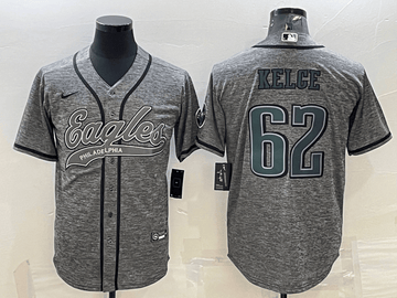 Jason Kelce Philadelphia Eagles grey jersey