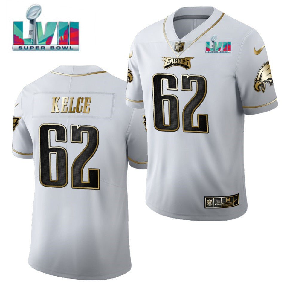 Jason Kelce Philadelphia Eagles white Limited jersey