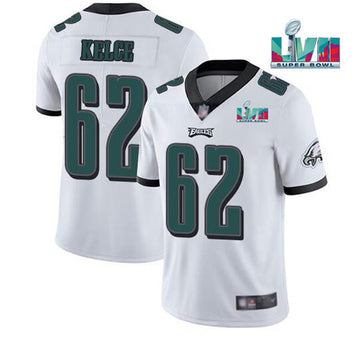 Jason Kelce Philadelphia Eagles white Vapor jersey