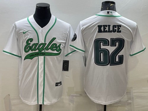 Jason Kelce Philadelphia Eagles white jersey