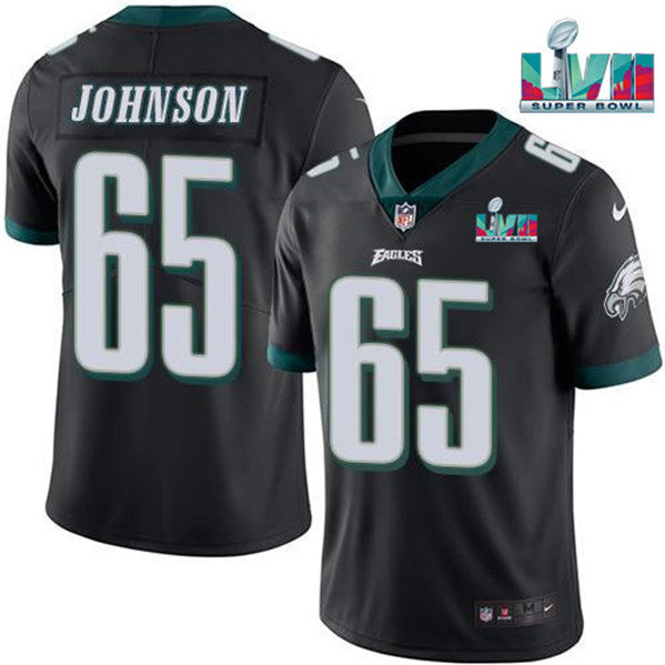 Lane Johnson Philadelphia Eagles black Vapor jersey