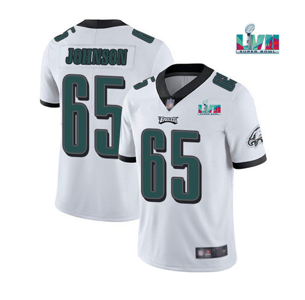 Lane Johnson Philadelphia Eagles white Vapor jersey
