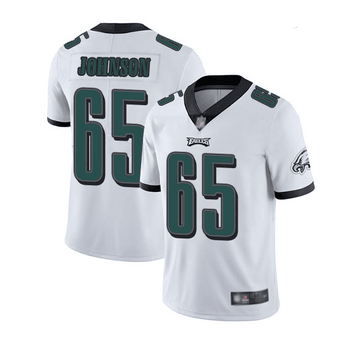 Lane Johnson Philadelphia Eagles white Vapor jersey