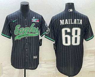 Jordan Mailata Philadelphia Eagles black jersey