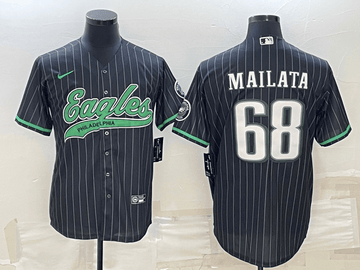 Jordan Mailata Philadelphia Eagles black jersey