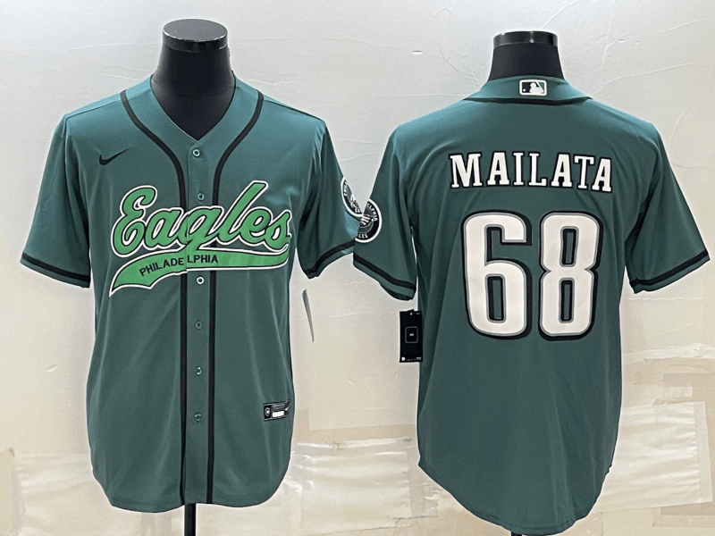 Jordan Mailata Philadelphia Eagles green jersey