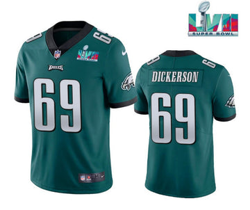 Landon Dickerson Philadelphia Eagles green Vapor jersey