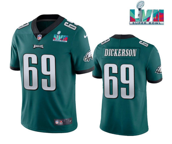 Landon Dickerson Philadelphia Eagles green Vapor jersey