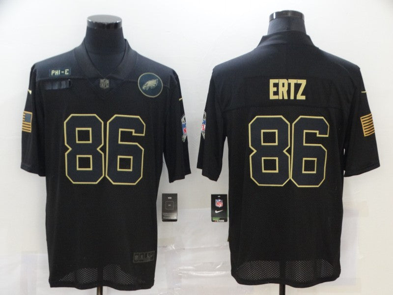 Zach Ertz Philadelphia Eagles black Salute To Service jersey