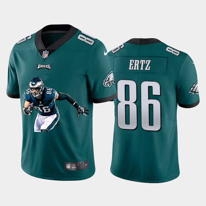 Zach Ertz Philadelphia Eagles green Vapor jersey