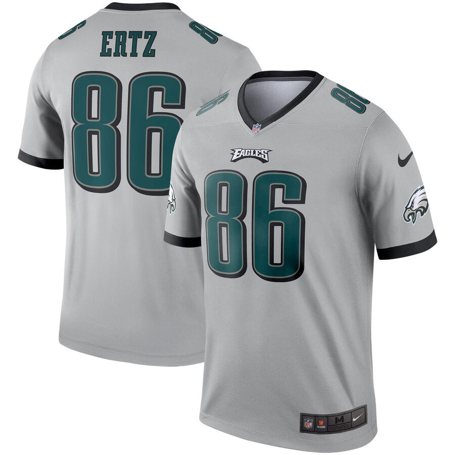 Zach Ertz Philadelphia Eagles silver Inverted Legend jersey