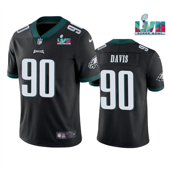 Jordan Davis Philadelphia Eagles black Vapor jersey