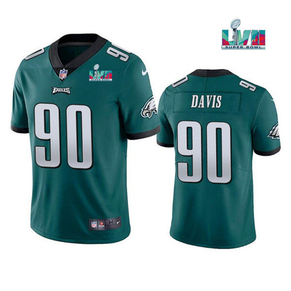 Jordan Davis Philadelphia Eagles green Vapor jersey