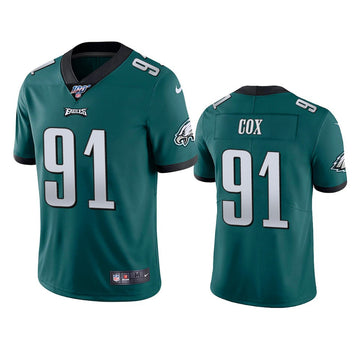 Fletcher Cox Philadelphia Eagles green Vapor jersey