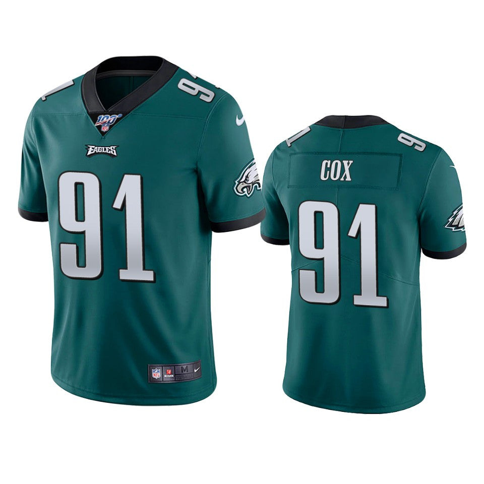 Fletcher Cox Philadelphia Eagles green Vapor jersey