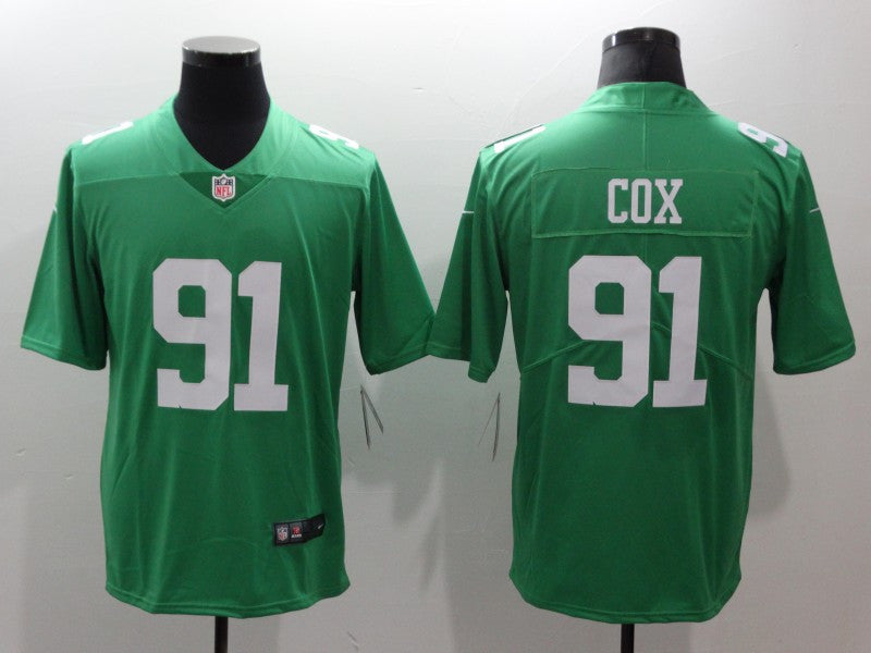 Fletcher Cox Philadelphia Eagles green Vapor jersey